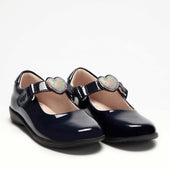 Lelli Kelly Changeable Strap School Shoe Valentina in Navy Patent